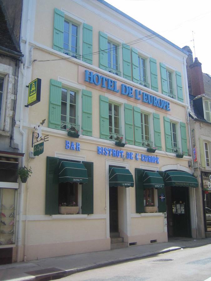מלון Corbigny Logis De L'Europe Restaurant Le Cepage מראה חיצוני תמונה